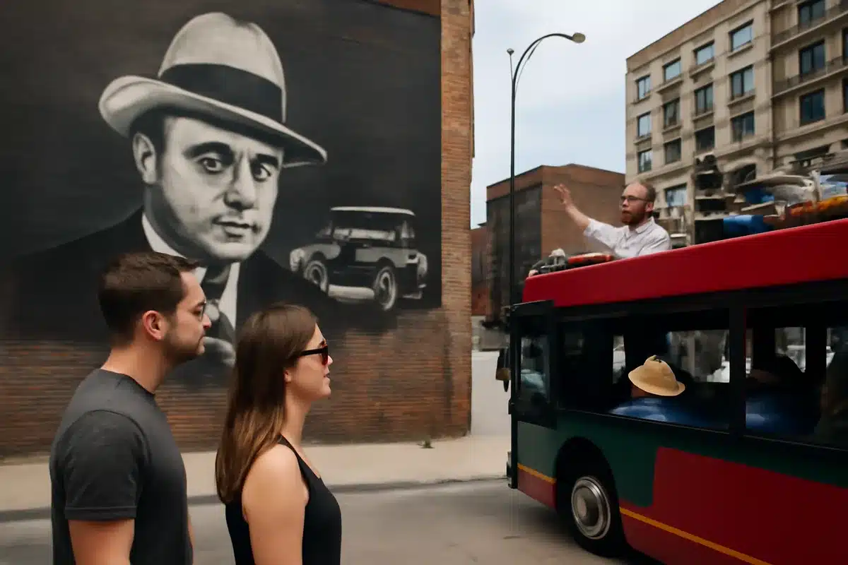Mythe contre réalité : quelle place pour l’histoire de la mafia ? — Le passé gangster de Chicago, symbolisé par des figures tristement célèbres, reste présent dans l’imaginaire touristique. Dans la vie quotidienne, cet héritage est souvent relégué au rang d’anecdote