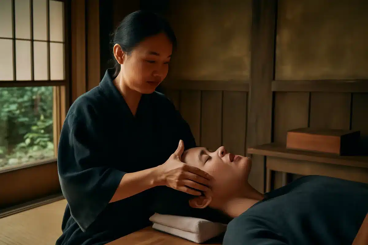 Origines et transmission : pourquoi le Kobido se distingue des autres massages faciaux — Le Kobido trouve ses racines dans des pratiques anciennes du Japon et, selon des récits historiques, apparaît dans les textes dès la fin du XVe siècle (1472).