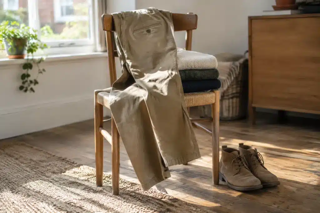 Cinq façons de porter le pantalon kaki cet automne 2026